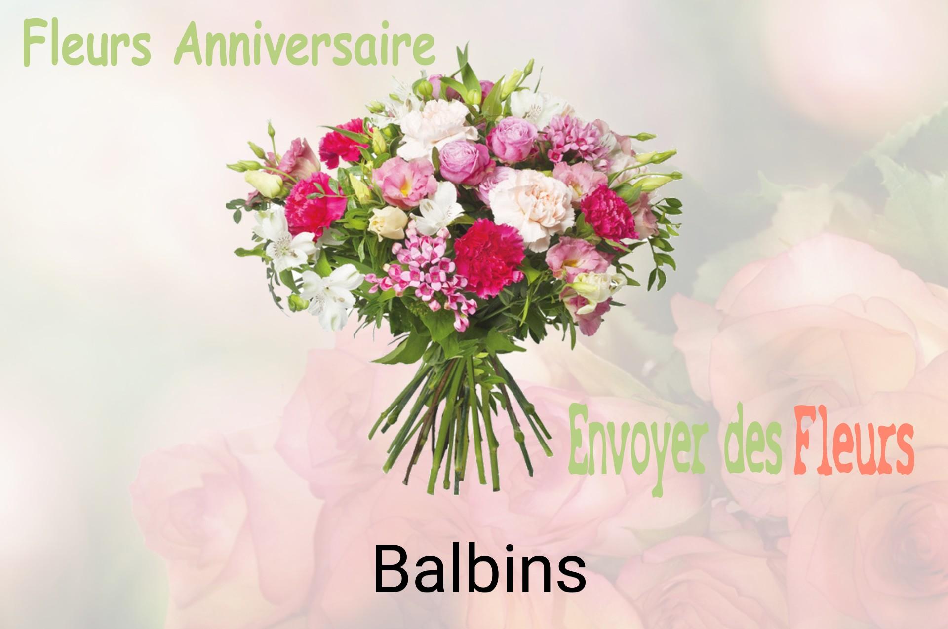 Bouquet de fleurs d’anniversaire livré à Balbins